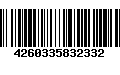 Código de Barras 4260335832332