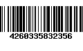 Código de Barras 4260335832356