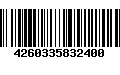 Código de Barras 4260335832400