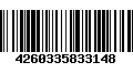 Código de Barras 4260335833148