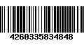 Código de Barras 4260335834848