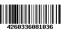 Código de Barras 4260336081036