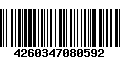 Código de Barras 4260347080592