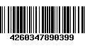 Código de Barras 4260347890399