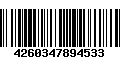 Código de Barras 4260347894533