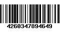 Código de Barras 4260347894649