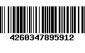 Código de Barras 4260347895912