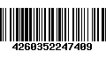 Código de Barras 4260352247409