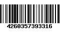 Código de Barras 4260357393316