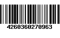 Código de Barras 4260360270963