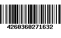 Código de Barras 4260360271632