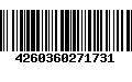 Código de Barras 4260360271731