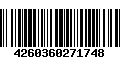 Código de Barras 4260360271748