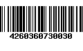 Código de Barras 4260360730030