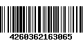 Código de Barras 4260362163065