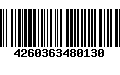 Código de Barras 4260363480130