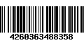 Código de Barras 4260363488358