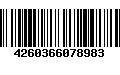 Código de Barras 4260366078983