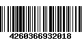 Código de Barras 4260366932018