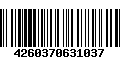 Código de Barras 4260370631037