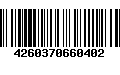 Código de Barras 4260370660402