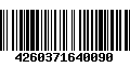 Código de Barras 4260371640090