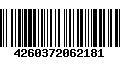 Código de Barras 4260372062181