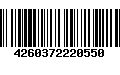 Código de Barras 4260372220550