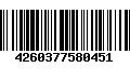 Código de Barras 4260377580451