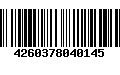 Código de Barras 4260378040145