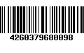 Código de Barras 4260379680098