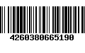 Código de Barras 4260380665190