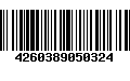 Código de Barras 4260389050324