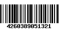 Código de Barras 4260389051321