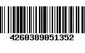 Código de Barras 4260389051352