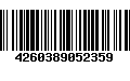 Código de Barras 4260389052359