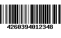 Código de Barras 4260394012348