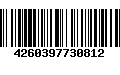 Código de Barras 4260397730812