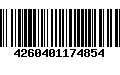 Código de Barras 4260401174854