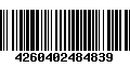 Código de Barras 4260402484839