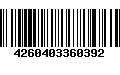 Código de Barras 4260403360392