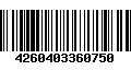 Código de Barras 4260403360750