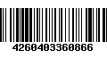 Código de Barras 4260403360866