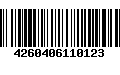 Código de Barras 4260406110123