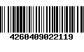 Código de Barras 4260409022119