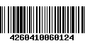 Código de Barras 4260410060124