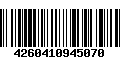 Código de Barras 4260410945070