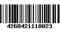 Código de Barras 4260421110023