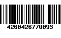 Código de Barras 4260426770093