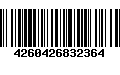 Código de Barras 4260426832364